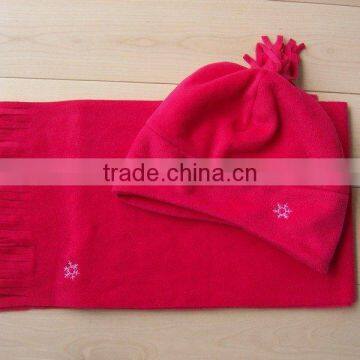 Wind Proof and Warm Child Military Polar Fleece Scarf Hat Glove Sets photo-3