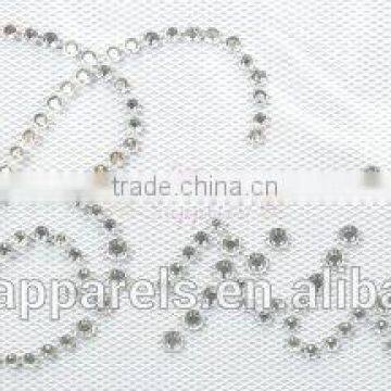 Custom Wedding Words Hot Fix Rhinestone for Clothing photo-3