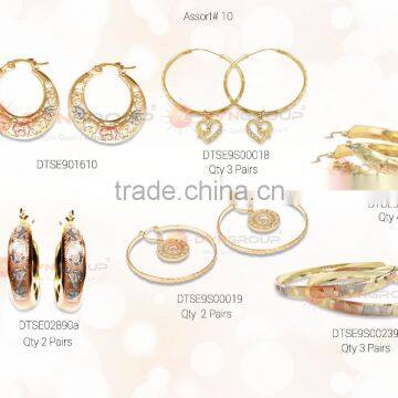 Combo Jewelry for USD $ 250 With Free Shipping Consists of Three Tone Plated Bangle, Bangle Earrings, Hoops, Rings, Etc. photo-2