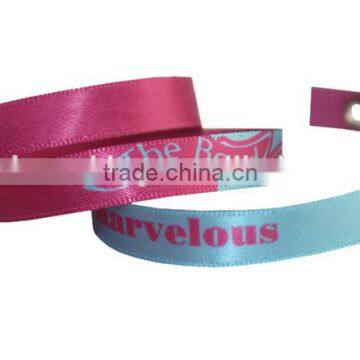Hot Sport Silk Ribbon Bands Life is Good Sport Ribbon Wristlet Cheap Promotional Sport Snap Button Wristband photo-2