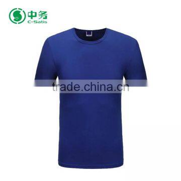 China Factory Wholesale Custom Color Short Sleeve 100% Cotton Unisex Blank T Shirt photo-4