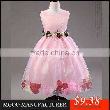 MGOO New Arrival 2015 Christams Outfits For Girl Party Dresses For Girls Purple Elegant Dress MGG005