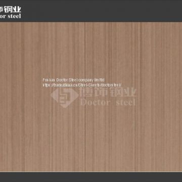 304 Hairline Finish Copper Color Stainless Steel Sheet for Setting Wall photo-3