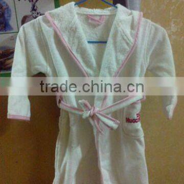 cheap kids white bathrobe