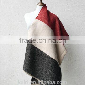 Luxury Brand Fashion Plaid Women Winter Scarf Design Acrylic Cashmere Shawls Big Size Scarves Cape Lady's Poncho photo-6