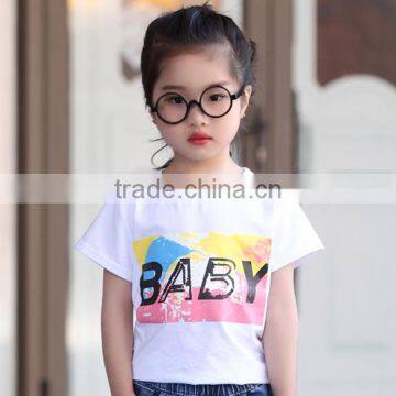 2016 Custom Wholesale Cute Design Children/baby t Shirt With Baby Word Printing photo-3