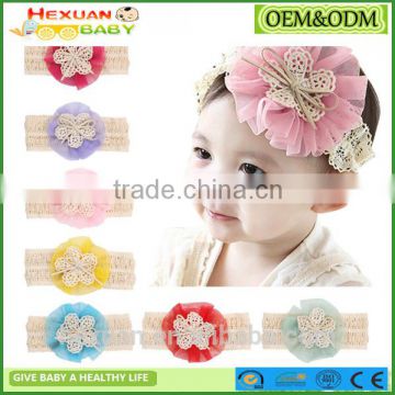 New product cheap fashion sweet baby girls flower headband