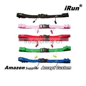 Easy Lock Clasp Children Tri-Belt Size Ready Race Number Belt for Marathon/Halfmarathon/Triathlon - Amazon/eBay Supplier - Black photo-2