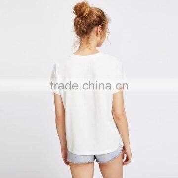 Wink Digital Printing Cute t Shirt Wholesale Cotton Clothes for Women photo-2