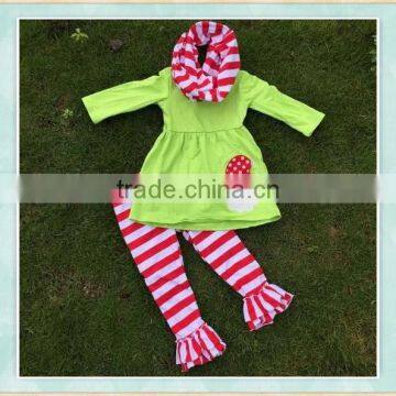 2017 Carters baby wnter clothes green santa claus pattern candy pan tretractable clothes line outfit