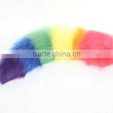 2017 funny supplies colorful simulation hair tail dips false hair tail cosplay plush accessories