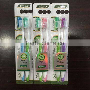 anti-slip medium bristle type home use Adult toothbrush