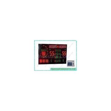 Gymnasium Electronic Basketball Scoreboards , Digits And Letters Scorer Display