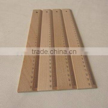 Hot Selling Top Quality Straight School Wooden Ruler for Promotion 30cm photo-3