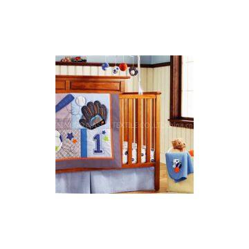 Sports Collection Baby Boy Crib Cot Bedding Set With Bumper, Fitted Sheet, Bedskirt Etc