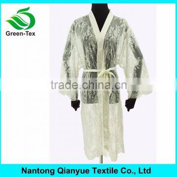 White Sexy Lace Bridesmaid kimono Bath Robes Wholesale