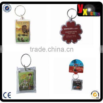 5.5*3.2cm DIY promotional Studio gift openable square acrylic photo frame keychain