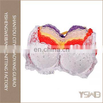 Breathable Comfortable Lace Decor Wholesale Lady Bra photo-3
