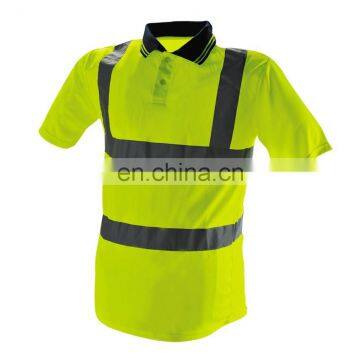 summer reflective cotton polo t-shirt confirms to EN471 Class2 ANSI/ISEA