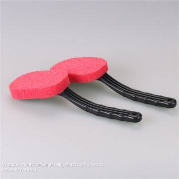 Plastic Wheel Car Wash Brush With TPR Handle Car Clean Tire Brush
