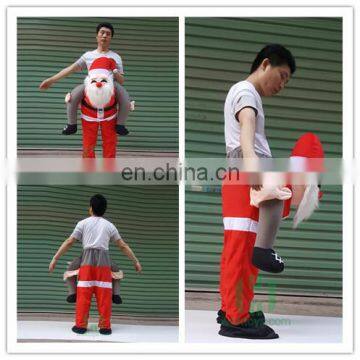 HI CE 2017 Christmas Santa Carrying Costume for adults