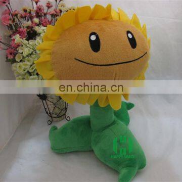 HI CE plush sunflower toys/ sunflower toys