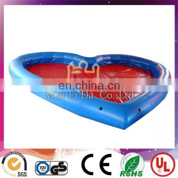 Heart Inflatable Pool With Platform For Water Walking Ball