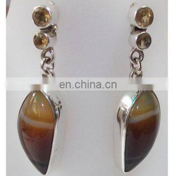Designer Silver Earrings Wholesale 925 Silver Earrings Beautiful Silver Dangle Earrings photo-2