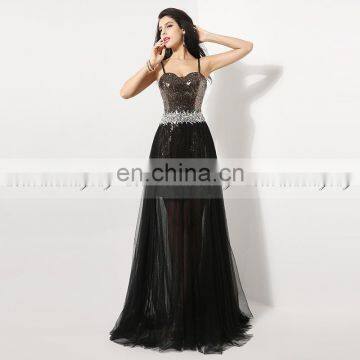 Gorgeous Sweetheart Sleeveless Sequins Short Prom Dresses With Detachable Skirt AJ011 Flowing Chiffon Long Dresses