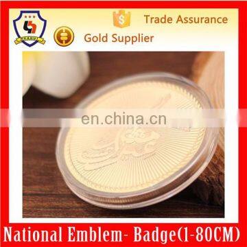 3d engrave souvenir coin, custom rare gold coin with acrylic box, gold coins personalized (HH-souvenir coin-0059)