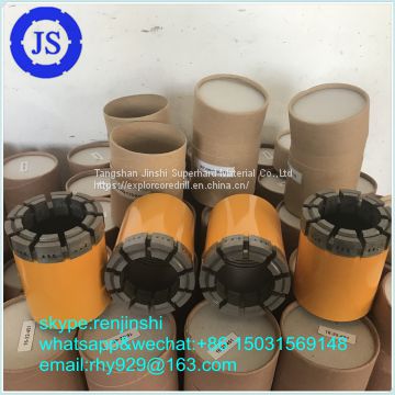 Factory price wireline impregnated diamond core bit for drilling rock stone