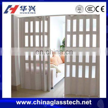 CE commercial aluminium wood composite sliding door accordion