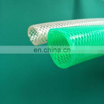 Clear wall flexible PVC garden hose with nozzle