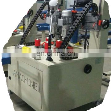 Automatic knurling and strip feeding machine