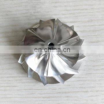 .K04 6+6 blades 48.50/61.00mm high performance billet/milling/aluminum 2618 compressor wheel