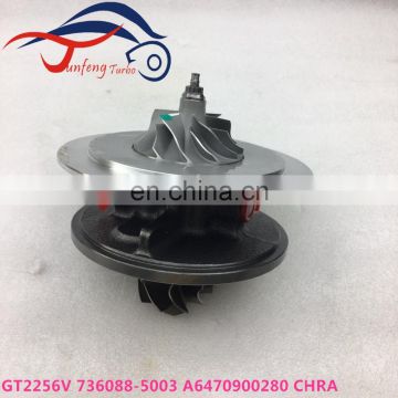 GT2256VK turbo CHRA FOR 736088-5003S 6470900280 A6470900280 Turbocharger CORE for Mercedes Benz OM647 DE LA 27 Engine