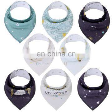 New Designs Baby Bandana Bibs Super Absorbent Cotton Baby Burp Cloths Bandana Bibs Baby Girl Bibs for Drooling and Teething photo-2