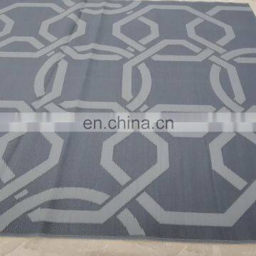 Reversible patio floor rug/recycl plastic area rug