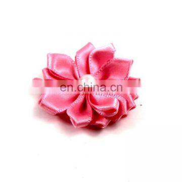 New Handmade Pearl Diamond DIY Headdress Dog Collar and Bow Flower Pet Bows for Hair photo-3