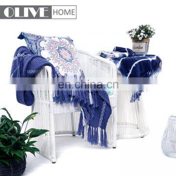 Unique Style Printed Waterproof Replacement Cushion Covers Outdoor Furniture With Tassels photo-5