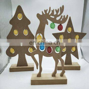Wooden Tree/Star/Deer Shaped Led Table Light