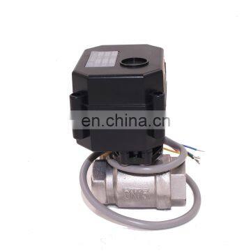 Sep Shipping Free 2 Way Valve DN15-25 AC 220V DC Electric 24V Water Control Valves Motor Drive Flow Control Motorized Ball Valve photo-5