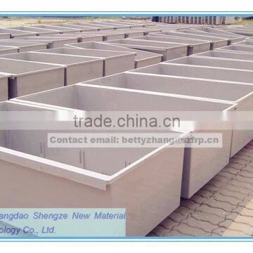 FRP reaction box, surface gel coat fish tank, GRP frp tank