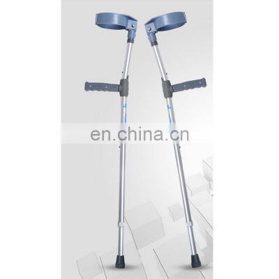 Factory price height adjustable ergonomic hand grip  forearm elbow crutches