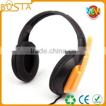 funny long wire gaming headset with cool microphone