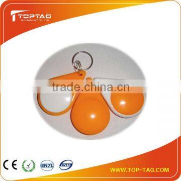 ISO14443A 125khz ABS with waterproof rfid key tags/key fobs