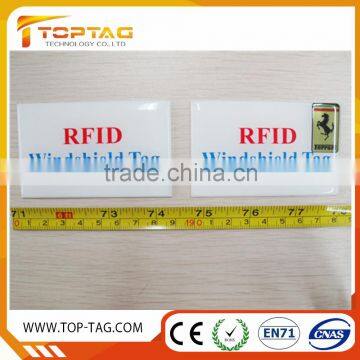 ISO18000 6C EPC Gen2 long range passive uhf rfid windshield tag cheap for Vehicle identification