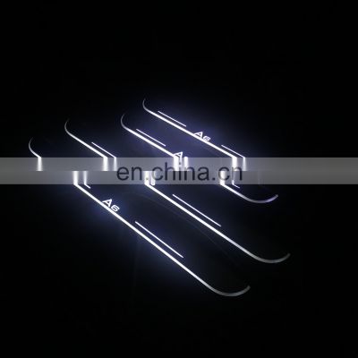 Led Door Sill Plate Strip for Audi A6 dynamic sequential style Welcome Light Pathway Accessories