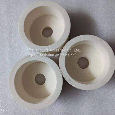 Spot supply ceramic bond cup type paper cutting knife white corundum grinding wheel