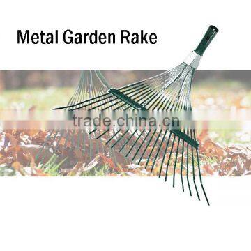(8-1403) Mental 22 Tin Garden Leaf Rake Head Suitable For Wooden Handle